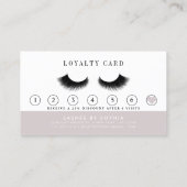 Carte De Fidélité Artiste Rose de maquillage de fond en or (Dos)