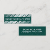 carte de fidélité au bowling (rétrograde) (Devant / Derrière)