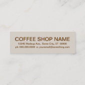 carte de fidélité au café (rétrograde) (Dos)