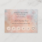 Carte de fidélité au salon Eyelash rose pâle (Dos)