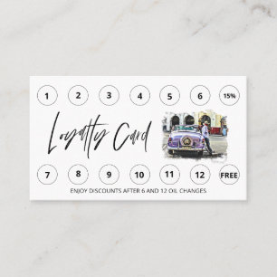 Carte De Fidélité *~* Auto QR Lube Lavage de voiture - LOGO Rewards 