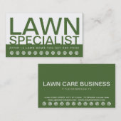 carte de fidélité aux clients de la société LAWN C (Devant / Derrière)