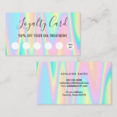 carte de fidélité aux couleurs pastel (Devant / Derrière)