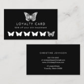 carte de fidélité aux papillons noirs (Devant / Derrière)