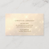 carte de fidélité aux papillons rose faux-éclair (Dos)