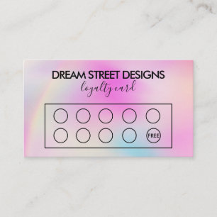 Carte de fidélité avec changement de couleur perso