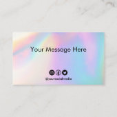 Carte de fidélité avec changement de couleur perso (Dos)