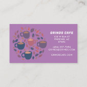 Carte de fidélité avec logo mignon CAFE CAFE (Dos)