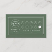 Carte de fidélité Avery Logo Vert Foncé Entreprise (Devant)
