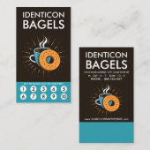 Carte De Fidélité Bagel Loyalty Punch Card (Devant / Derrière)