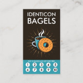 Carte De Fidélité Bagel Loyalty Punch Card (Devant)