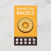 Carte De Fidélité Bagel Loyalty Punch Card (Devant)