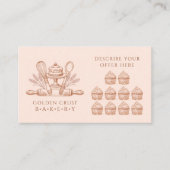 Carte De Fidélité Baking Utensils Baker Bakery  (Devant)