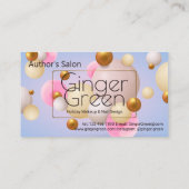 Carte De Fidélité Ballons d'or bleu rose (Dos)