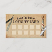 Carte De Fidélité Barber Shop Barbershop Client Loyalty Punch (Devant)