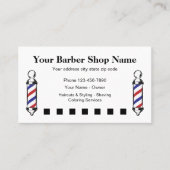 Carte De Fidélité Barber Shop Conception simple de récompenses clien (Devant)