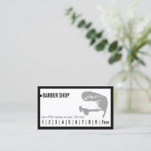 Carte De Fidélité Barber Shop Simple Frame Homme's Hair Loyalty Punc (Debout devant)