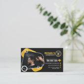 Carte De Fidélité Barbershop tendance Coiffeuse coiffeuse coiffeuse (Debout devant)