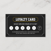 Carte De Fidélité Barbier Classique Coiffeuse Coiffeuse (Dos)