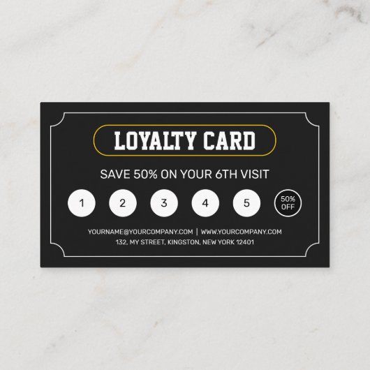 Carte De Fidélité Barbier Classique Coiffeuse Coiffeuse (Dos)