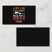 Carte De Fidélité BBQ| Barbecue Barbecue Bbq Joke Gift Grill Chef (Devant / Derrière)