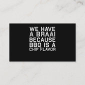Carte De Fidélité BBQ | Braai Funny Afrique du Sud Famille BBQ Cadea (Devant)