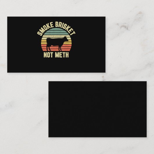 Carte De Fidélité Bbq Fumée Brisket Drôle Pas Novelty Grilling (Devant / Derrière)