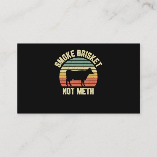Carte De Fidélité Bbq Fumée Brisket Drôle Pas Novelty Grilling (Devant)