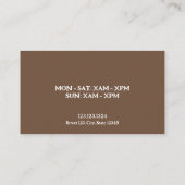 Carte De Fidélité Bean café Brown et blanc simple (Dos)