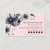 Carte De Fidélité Beauté florale rose rousse (Devant)