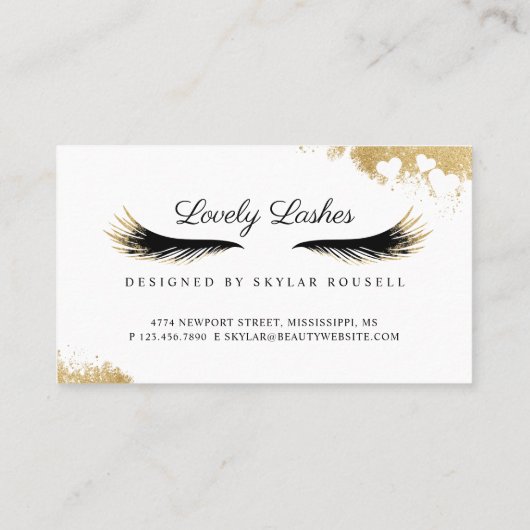 Carte De Fidélité Beauté Or Dusted Mascara Oeil Lashes Luxueux (Dos)