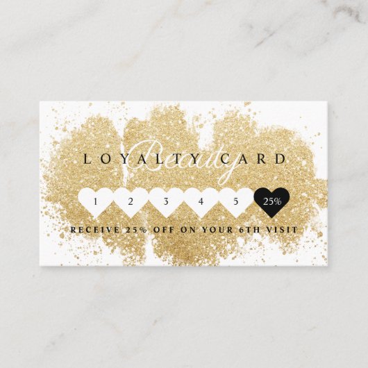 Carte De Fidélité Beauté Or Dusted Mascara Oeil Lashes Luxueux (Devant)