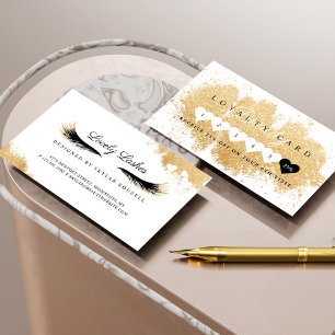Carte De Fidélité Beauté Or Dusted Mascara Oeil Lashes Luxueux