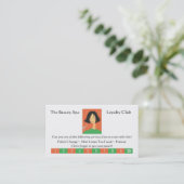 Carte de fidélité Beauty Shop (Debout devant)