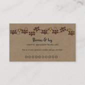 Carte De Fidélité Berries et étoiles Pays primitif Kraft (Devant)