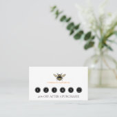 Carte De Fidélité Big Bumble Bee Honey Produits Apiary Beekeeper (Debout devant)