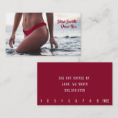 Carte De Fidélité Bikini Belly Barista Café Horizontal Drive-Thru (Devant / Derrière)