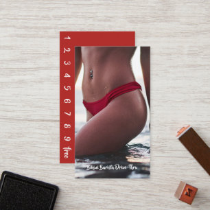 Carte De Fidélité Bikini Belly Barista Coffee Drive Thru