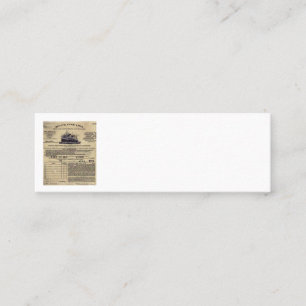 Carte De Fidélité Billet pour RMS Titanic 1912