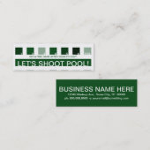 Carte De Fidélité BILLIARDS appréciation du client (carrés de mode) (Devant / Derrière)