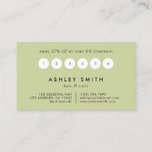 Carte De Fidélité Black Fleur sauvage Meadow (Dos)