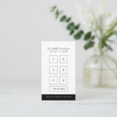 Carte De Fidélité Black IG, FB, YouTube Social Modern Script (Debout devant)