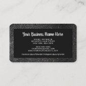 Carte De Fidélité Black Parties scintillant Hearts Client Remise soc (Dos)