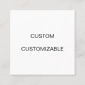 CARTE DE FIDÉLITÉ BLANC PERSONNALISABLE FAIT SUR COMMANDE DE MODÈLE (Dos)