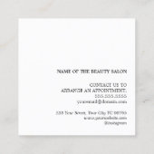 Carte de fidélité blanche Kraft moderne et élégant (Dos)