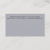 Carte De Fidélité Bleu noir Bordure simple 10 Punch (Dos)