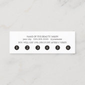 Carte de fidélité bleue simple et élégante (Dos)