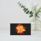 Carte De Fidélité Blooming Fire Rose (Debout devant)