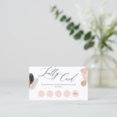 Carte de fidélité Blush Pink & Gold (Debout devant)
