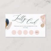 Carte de fidélité Blush Pink & Gold (Devant)